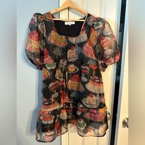 Lisa Says Gah Multicolor Dessert Print Dress